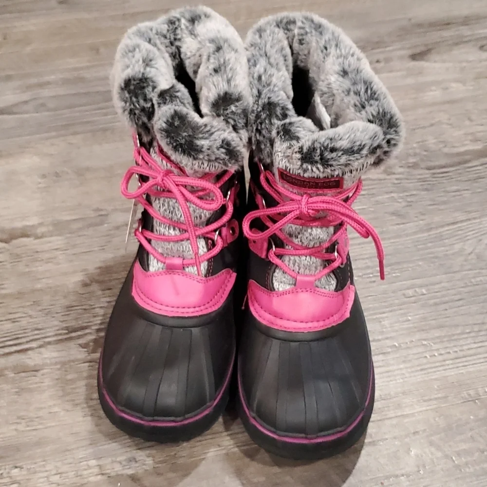 HOST PICK London Fog Tottenham Faux Fur Lined Snowboots Size 5